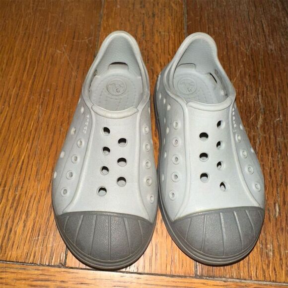 Crocs Kids Bump It Slip-On Water Sandals Gray Size C7 Unisex - Picture 1 of 8